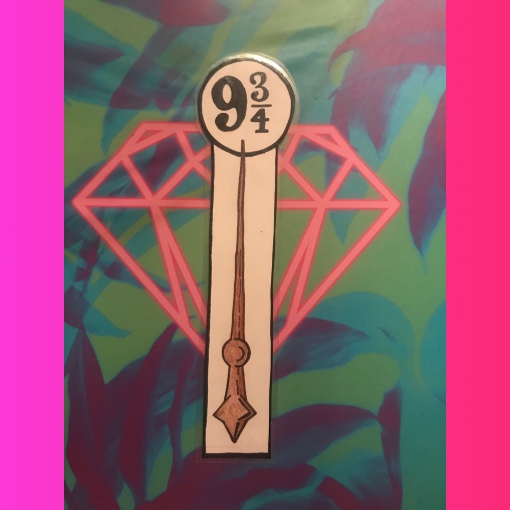 Platform Nine and three Quarters bookmark